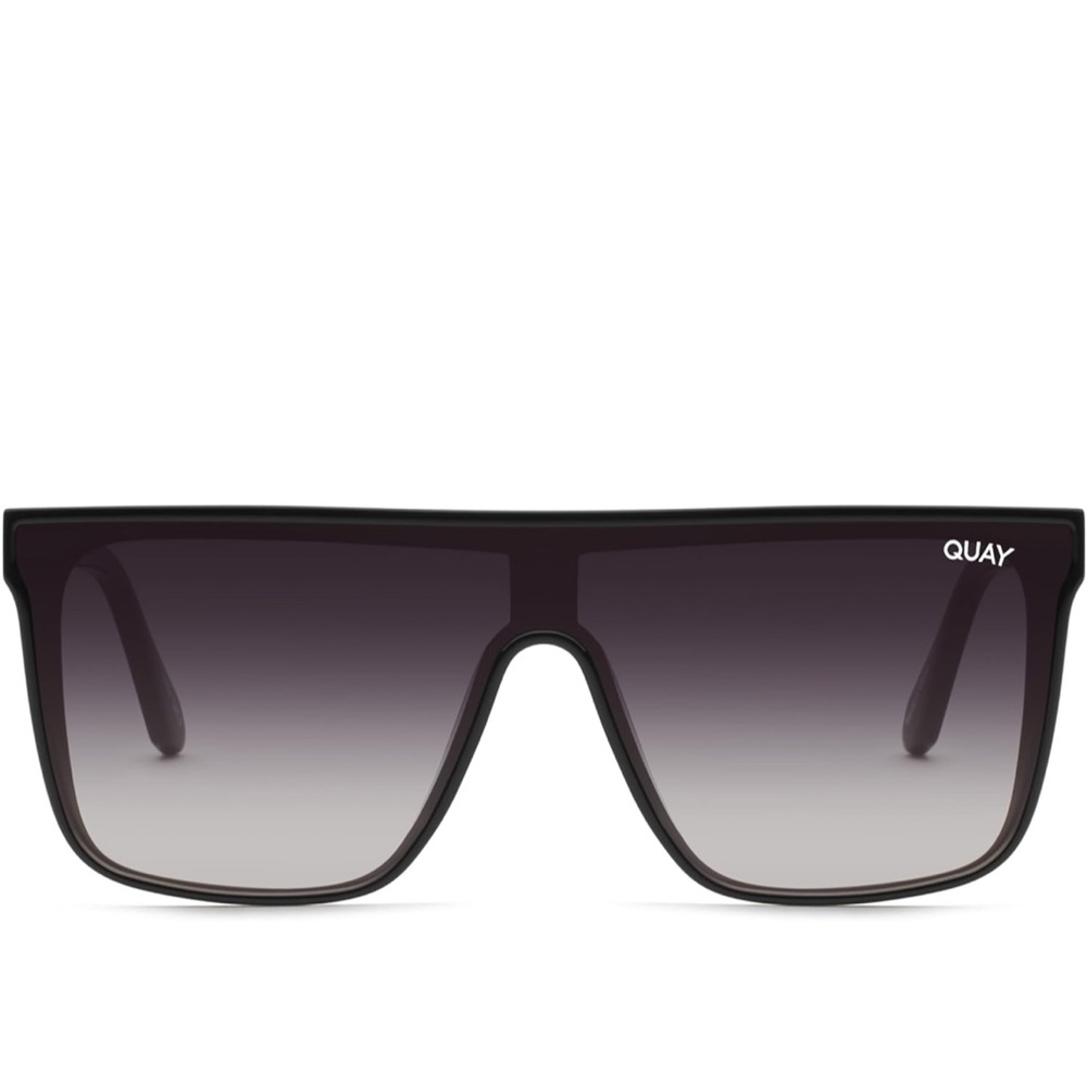 Quay Oversized Black Sunglasses